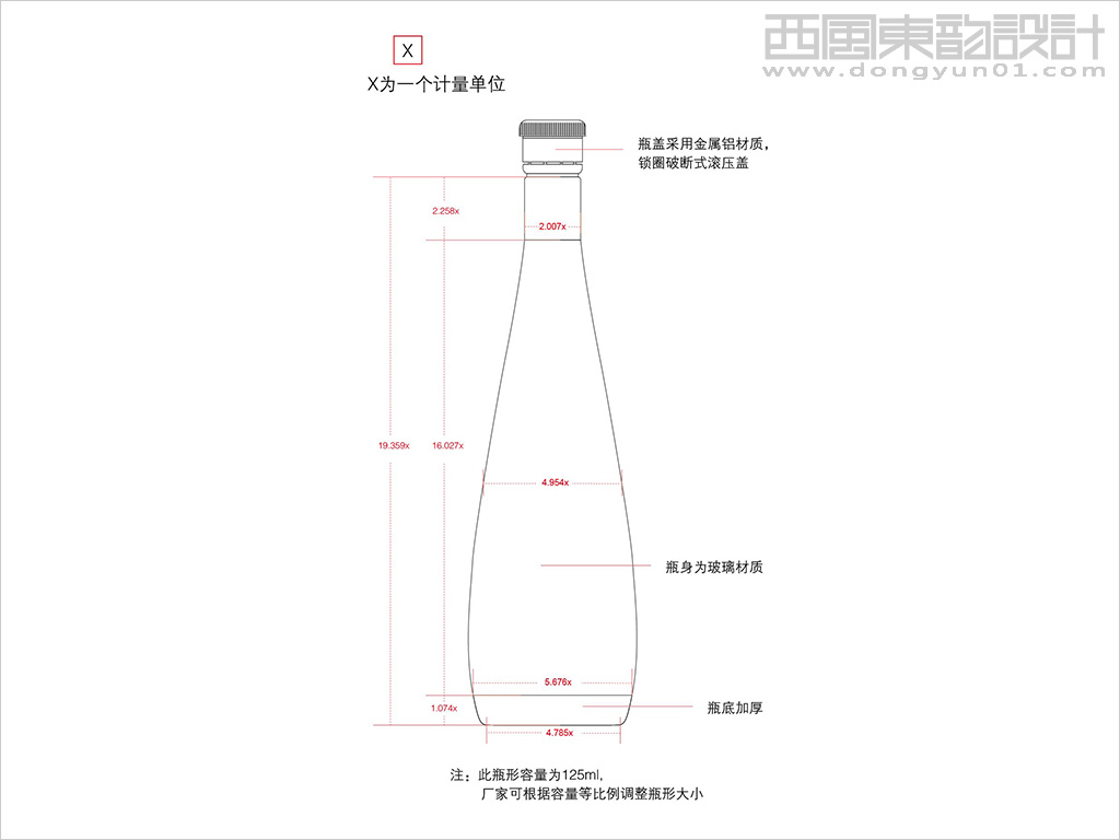 江蘇國(guó)色天香油用牡丹科技發(fā)展有限公司南園國(guó)色牡丹籽油瓶型設(shè)計(jì)線稿圖