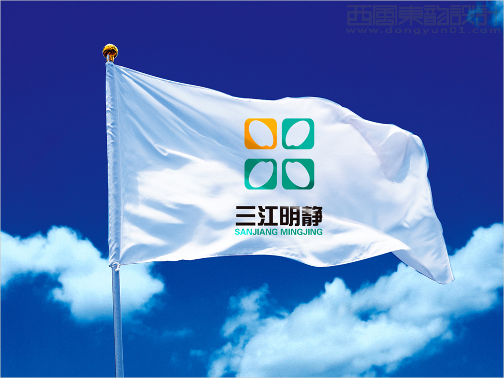 黑龍江省三江明靜米業公司旗幟設計