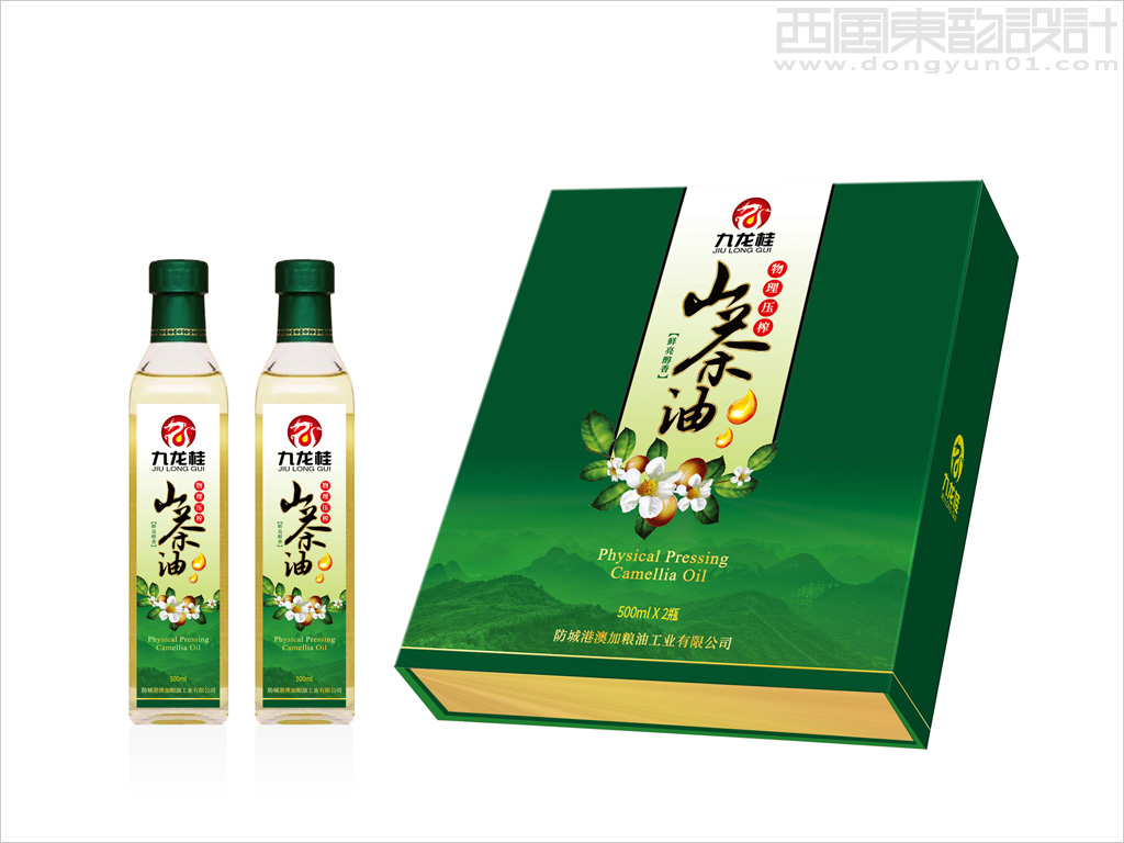 澳加糧油工業(yè)有限公司山茶油禮盒設計、山茶油瓶簽設計