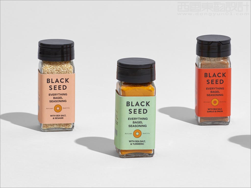 美國Black Seed Bagel調(diào)味食品包裝設計